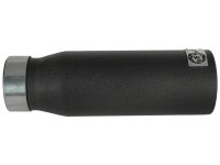 (image for) aFe MACHForce XP Exhausts Tips SS-304 EXH Tip 3in x 4Out x 12L Bolt-On (blk)