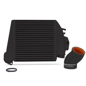 (image for) Mishimoto 08-14 Subaru WRX Top-Mount Intercooler Kit - Powder Coated Black & Black Hoses