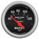 (image for) Autometer Sport-Comp 52mm 40-120 Degree Short Sweep Electronic Water Temperature Gauge