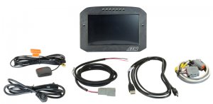 (image for) AEM CD-7LG Carbon Logging Flush Digital Dash Display w/ Internal 20Hz GPS & Antenna