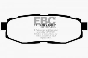 (image for) EBC 10-14 Subaru Legacy 2.5 GT Bluestuff Rear Brake Pads