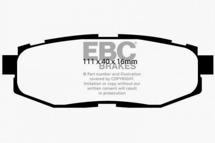 (image for) EBC 10-14 Subaru Legacy 2.5 GT Bluestuff Rear Brake Pads