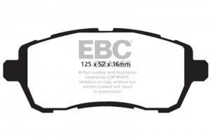 (image for) EBC 10+ Ford Fiesta 1.6L (Excl ST) Yellowstuff Front Brake Pads