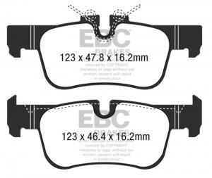 (image for) EBC 14+ BMW i3 Electric Ultimax2 Rear Brake Pads