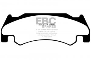 (image for) EBC 05-06 Dodge Ram SRT-10 8.3 Greenstuff Front Brake Pads