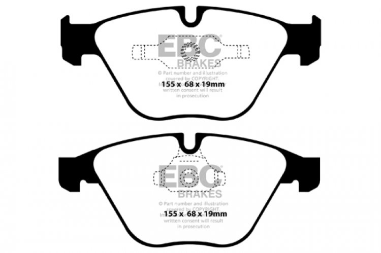 (image for) EBC 06-12 BMW 335i 3.0T (E90/E92/E93) Bluestuff Front Brake Pads