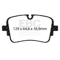 (image for) EBC 2020+ Audi A8 Quattro (D5) 3.0TT Yellowstuff Rear Brake Pads