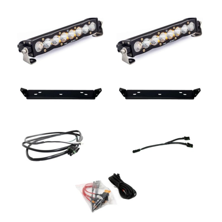 (image for) Baja Designs 2021+ Ford Raptor S8 Behind Grill Kit -10in. Clear D/C