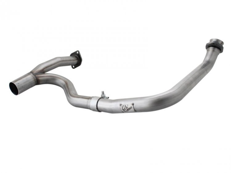 (image for) aFe Power Twisted Steel Y-Pipe Stainless Steel 2.5in 12-14 Jeep Wrangler V6 3.6L
