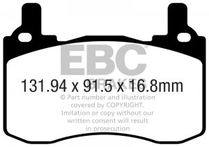 (image for) EBC 2019+ Genesis G70 2.0T Bluestuff Rear Brake Pads