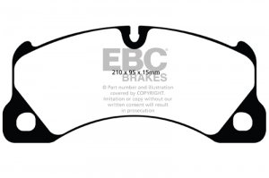 (image for) EBC 10+ Porsche Cayenne 3.0 Supercharged Hybrid Bluestuff Front Brake Pads