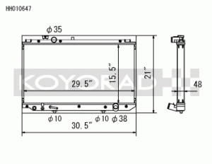 (image for) Koyo 97-05 Toyota Aristo / Lexus GS300 Radiator