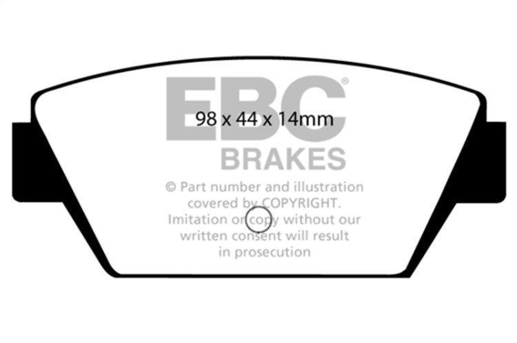 (image for) EBC 93-94 Eagle Talon 1.8 Yellowstuff Rear Brake Pads