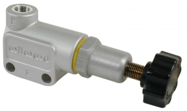 (image for) Wilwood Proportioning Valve - Knob Adjust M10x1 BBF Inlet & Outlet