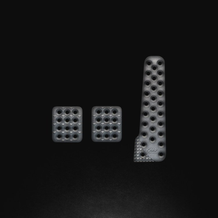 (image for) OMP Sand-Blasted Aluminum Pedals (Set of 3)