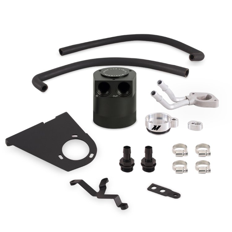 (image for) Mishimoto 2017+ Ford 6.7L Powerstroke Baffled Oil Catch Can Kit