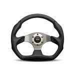 (image for) Momo Eagle Steering Wheel 350 mm - Black Leather/Anth Spokes