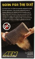 (image for) AEM Dryflow Conical Air Filter 2.75in Flange ID / 6in Base OD / 5.125in Top OD / 9.125in Height