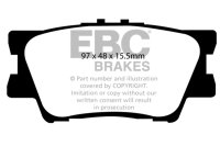 (image for) EBC 13+ Lexus ES300h 2.5 Hybrid Redstuff Rear Brake Pads