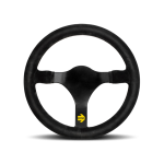 (image for) Momo MOD31 Steering Wheel 320 mm - Black Suede/Black Spokes