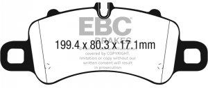 (image for) EBC 2016+ Porsche 911 (991/2 w/Cast Iron Rotors) 3.0TT Carrera Bluestuff Front Brake Pads