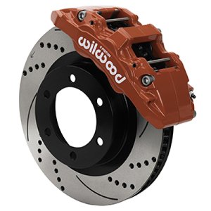 (image for) Wilwood 21-24 Ford Bronco Aerolite 6R Kit 6 x 5.50in Hub - 13.38in Drilled & Slotted Rotor - Red
