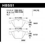 (image for) Hawk 09-13 BMW M3 DTC-60 Race Front Brake Pads