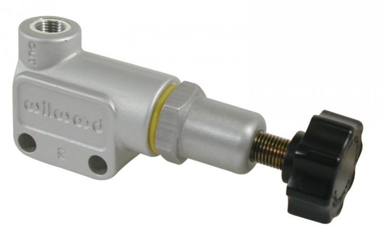 (image for) Wilwood Proportioning Valve - Knob Adjust 3/8-24 IF Inlet & Outlet