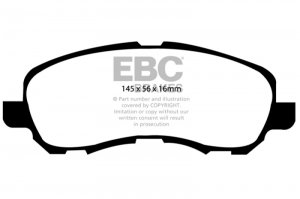 (image for) EBC 11-14 Chrysler 200 2.4 Yellowstuff Front Brake Pads