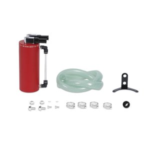 (image for) Mishimoto Small Aluminum Oil Catch Can - Wrinkle Red