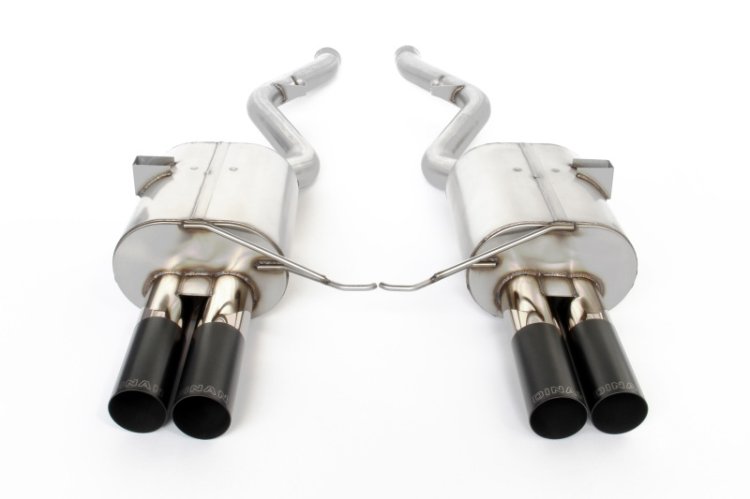 (image for) Dinan 08-13 BMW M3 (E92/E93) Free Flow Axleback Exhaust System - Black Tips