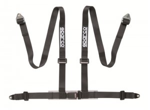 (image for) Sparco Belt 2 Inch Black 4Pt Bolt-In