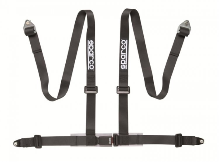 (image for) Sparco Belt 2 Inch Black 4Pt Bolt-In