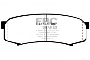 (image for) EBC 10+ Lexus GX460 4.6 Extra Duty Rear Brake Pads