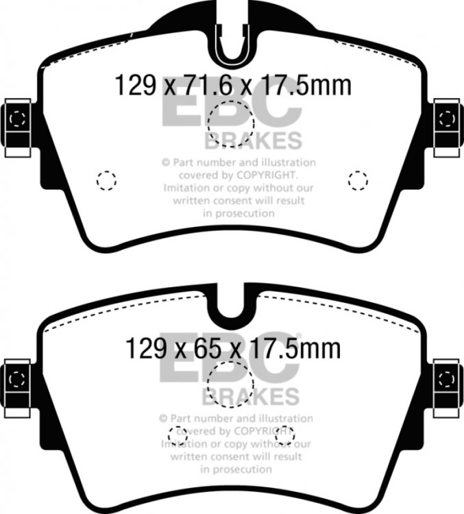 (image for) EBC 14+ Mini Hardtop 2.0 Turbo Cooper S Yellowstuff Front Brake Pads