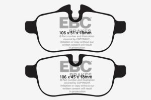 (image for) EBC 09+ BMW Z4 3.0 (E89) Yellowstuff Rear Brake Pads