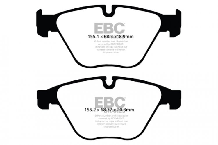 (image for) EBC 10+ BMW 535i 3.0 Turbo (F10) Yellowstuff Front Brake Pads
