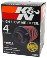 (image for) K&N Universal Air Filter (4in. Flange / 6in. Base OD / 4-5/8in. Top OD / 6in. Height)