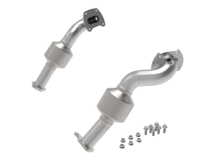 (image for) aFe Twisted Steel Down Pipe 409SS w/ Cat 16-17 Toyota Tacoma V6-3.5L