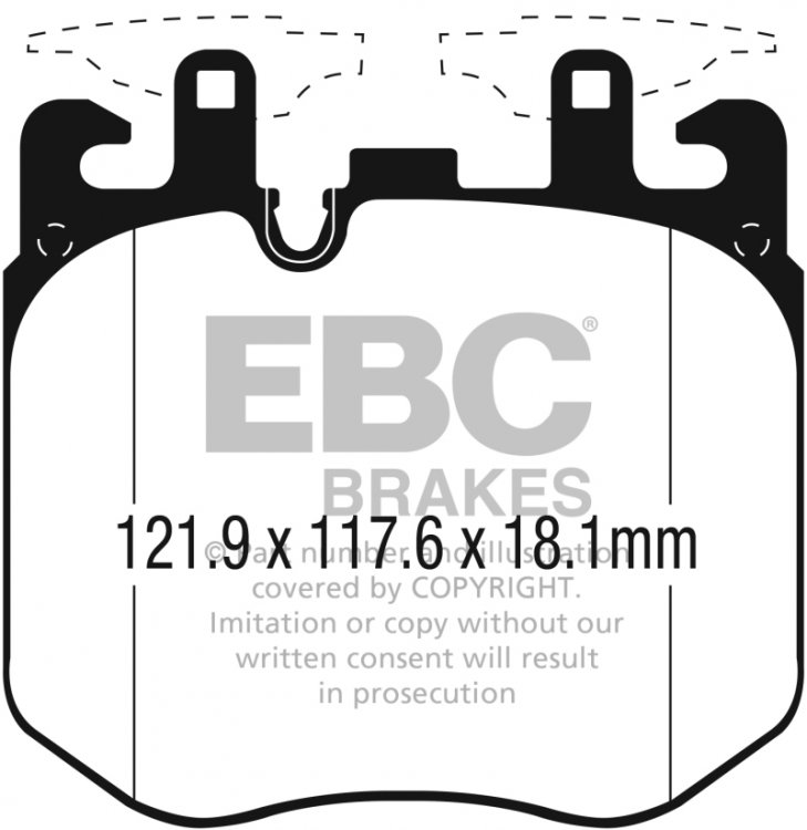 (image for) EBC 2019+ BMW X7 Bluestuff Front Brake Pads