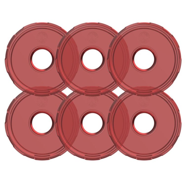 (image for) KC HiLiTES Cyclone V2 LED - Replacement Lens - Red - 6-PK