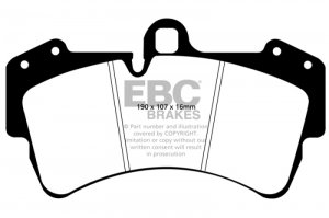(image for) EBC 11-15 Audi Q7 3.0 Supercharged Yellowstuff Front Brake Pads