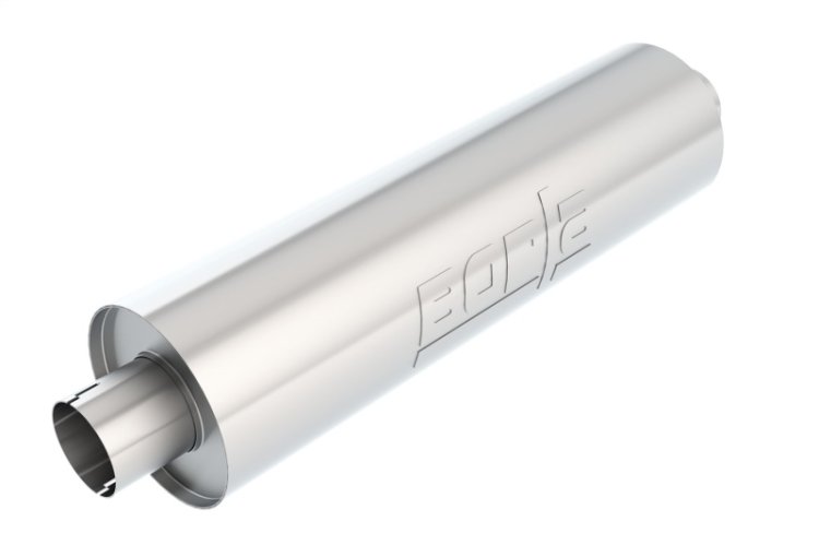 (image for) Borla Heavy Duty (Truck) Muffler - 3in Center-Center 24in x 6.75in Round (Notched)