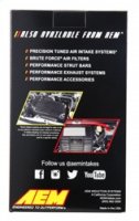 (image for) AEM 3.5 inch Short Neck 9 inch Element Filter Replacement