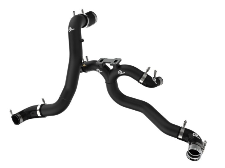 (image for) AFE 18-22 Kia Stinger V6-3.3L BladeRunner Alum Hot/Cold Charge Pipe Kit Black