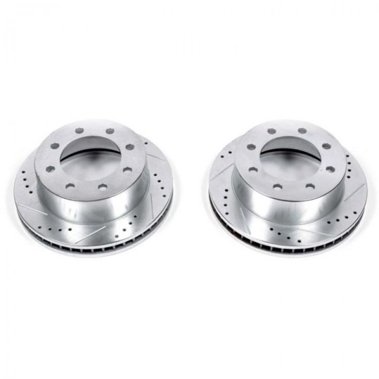 (image for) Power Stop 00-02 Dodge Ram 2500 Front Evolution Drilled & Slotted Rotors - Pair