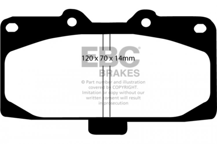 (image for) EBC 98-03 Nissan Skyline (R34) 2.5 GT (200) Greenstuff Front Brake Pads