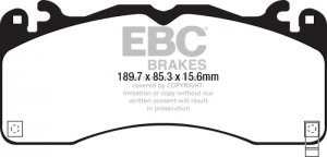 (image for) EBC 15+ Ford Mustang 5.0 Performance Pkg Yellowstuff Front Brake Pads