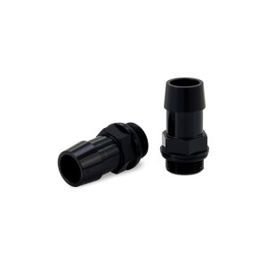 (image for) Mishimoto 2pcs. M20x1.5 3/4in Aluminum Catch Can Fitting - Black