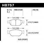 (image for) Hawk Audi 2013 A5 Quattro / 12-16 A6 Quattro/A7 Quattro/A8 Quattro HPS 5.0 Front Brake Pads